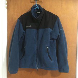 Columbia Sportswear Fleece, Dark Teal w Black Wind-Resistant Shoulders (Women M)